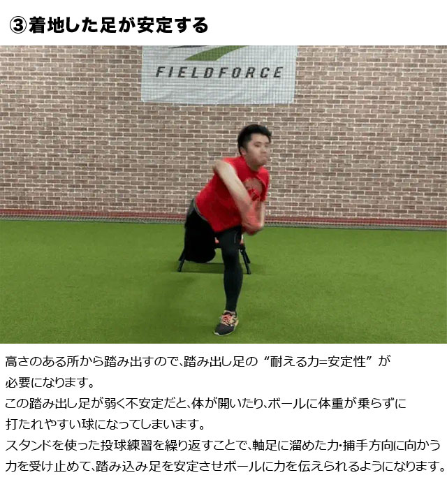 フィールドフォース ピッチプレートスタンド 投球練習 投手 ピッチャー用 ピッチプレート(別売り)専用 折りたたみ FPP-1046ST_4