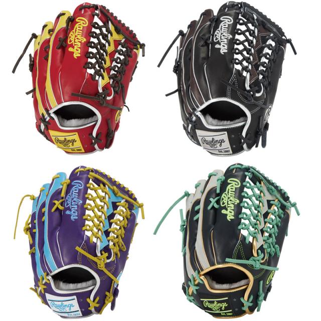 ローリングス 軟式グラブ HOH PRO EXCEL Wizard #02 COLORS Rawlings2025FW 野球 グローブ 一般 大人 【軟式外野手用／サイズ12.5】 GR5FHW2CB88MG