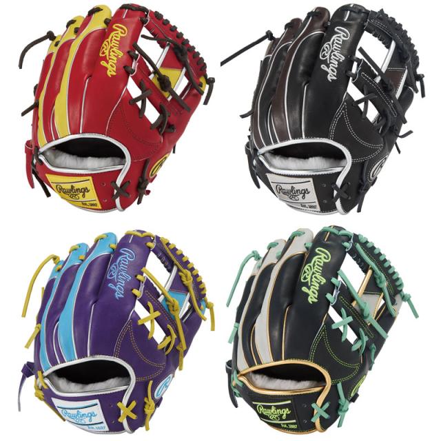 ローリングス 軟式グラブ HOH PRO EXCEL Wizard #02 COLORS Rawlings2025FW 野球 グローブ 一般 大人 【軟式内野手用／サイズ11.25】 GR5FHW2CN52MG