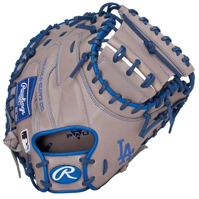 ローリングス 軟式グラブ キャッチャーミット HYPER TECH MLB TEAM Rawlings2025FW 野球 グローブ 一般 大人 【軟式捕手用／サイズ33.0】 GR5HTM2AC-LAD2