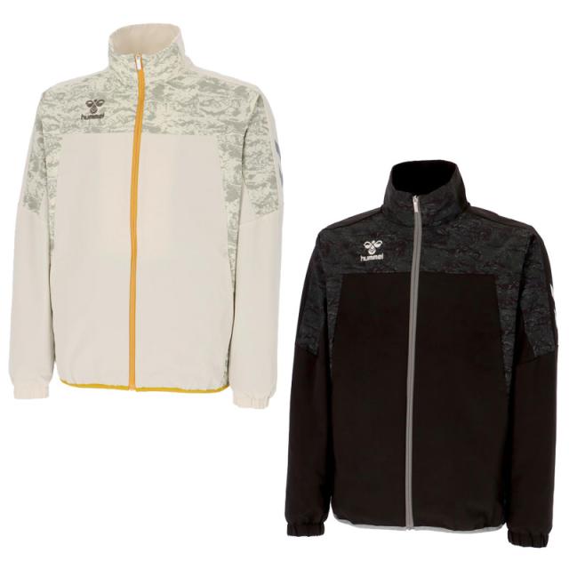 ヒュンメル 裏トリコット ウインドブレーカー ジャケット フルジップ 裏起毛 撥水 保温 防寒 HAW2193