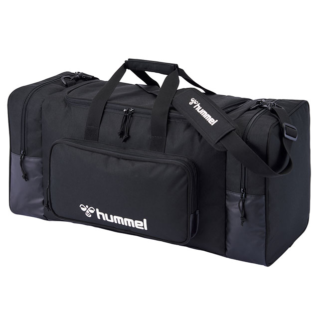 ヒュンメル サッカー フットサル チーム ボストンバッグ 約73L ブラック 大容量 遠征 部活 シューズ収納 HFB1030-90