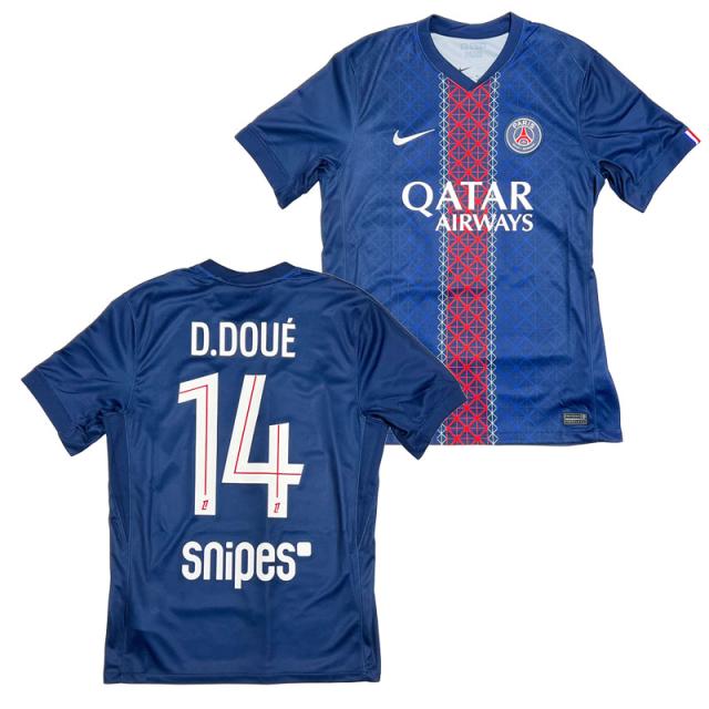 ナイキ パリ サンジェルマン PSG 25-26 スタジアム ホーム #14 デジレ・ドゥエ サッカー レプリカユニフォーム ネーム入り HJ4593-NUMBER-14
