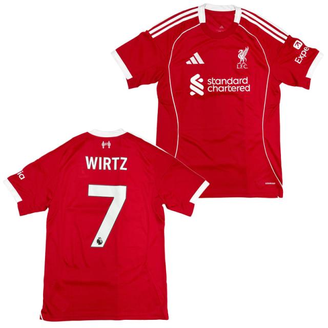 アディダス リバプールFC ホーム レプリカ ユニフォーム レッド #7 フロリアン・ヴィルツ サッカー レプリカウェア ネーム入り JYF22-NUMBER-7