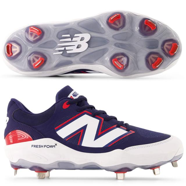 40％OFF ニューバランス 野球スパイク 金具スパイク 3000v7 l 2E 25FW 限定 野球 一般 大人 L3000RB7 ※Pカバー取付不可