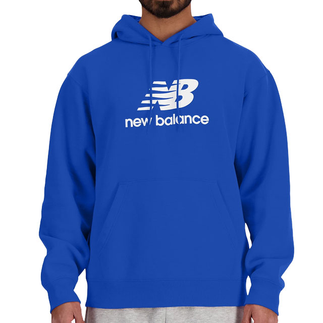 ニューバランス Sport Essentials Stacked Logo スウェットフーディ パーカー トレーニングウェア スウェット ブルーオアシス MT41501-BULの通販は 7,395円