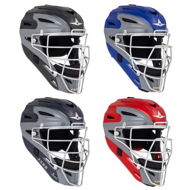 ALL-STAR オールスター 少年用 ヘルメット型マスク キャッチャーマスク 少年硬式・軟式兼用 J.S.B.Bマーク入り 野球 防具 キャッチャーギア ジュニア 小学生 MVP251HR