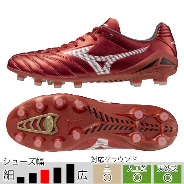 ミズノ サッカースパイク モナルシーダ NEO 3 PRO レッド （mizuno2025Q3） P1GA252260