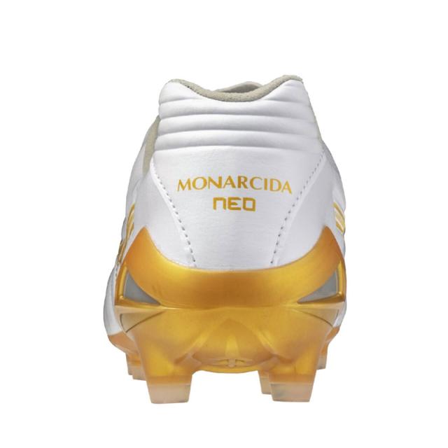ミズノ モナルシーダ NEO 3 PRO ホワイト ゴールド サッカースパイク 土 人工芝 天然芝 mizuno2026Q1 P1GA262250_3