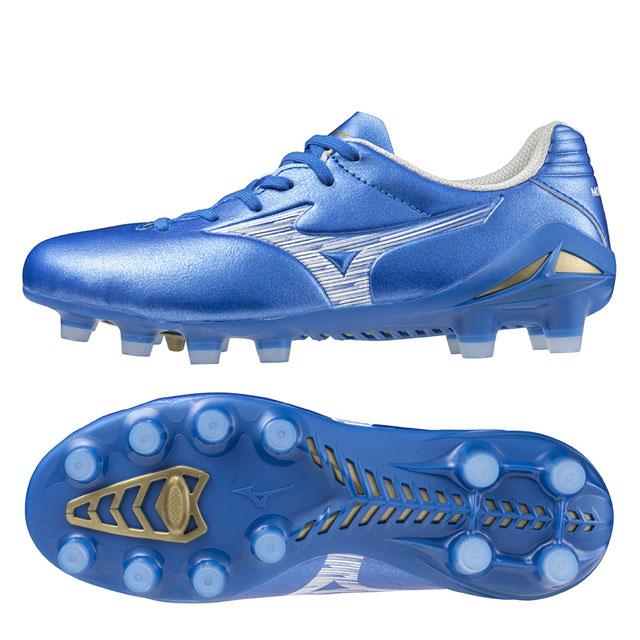 ミズノ サッカースパイク ジュニア モナルシーダ 3 PRO Jr ブルー 土 人工芝 天然芝 【Mizuno2024Q3】 P1GB242027の通販は