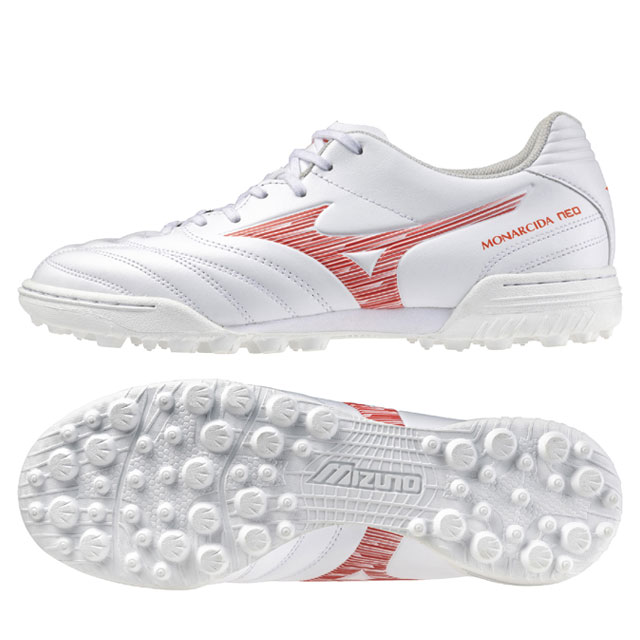 モナルシーダneo3エリート Mizuno サッカーシューズ ホワイト/レッド