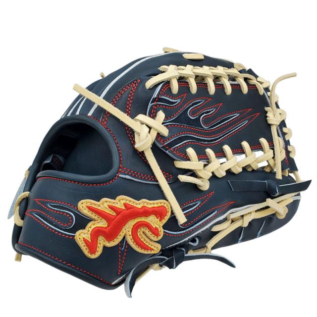 GLOVE STUDIO RYU リュウ 硬式グラブ キップレザー 野球 グローブ 一般 大人 【硬式外野手用】 RYU-701P-MBLKRED