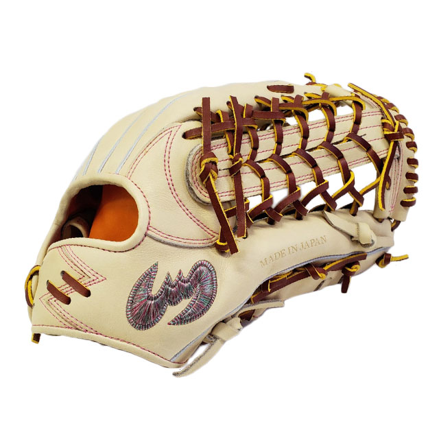 ジームス Zeems 限定 硬式グラブ 三方親 外野手用 コウモリ型ロゴ グラブ袋付 野球 硬式 グローブ グラブ 一般 24SS(SV-528GB-コウモリ-SI) ジームス 外野手用グローブ ジームス ZEEMS 限定三方親シリーズ 硬式