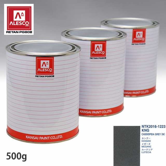 関西ペイント PG80 調色 ルノー KNG CASSIOPEIA GREY(M) 500g（原液）の通販は