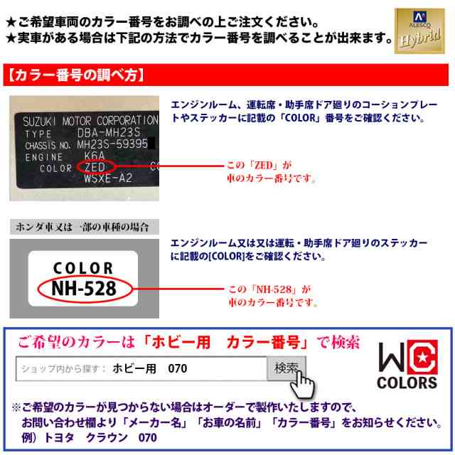 ワールドカーカラー ホビー用 メーカー純正色 トヨタ 791 スピリテッド