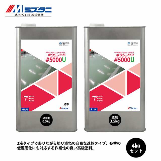 ボウジンテックス#5000U 標準 黒 4kgセット【メーカー直送便/代引不可