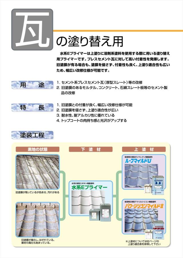 水系Eプライマー 15kgセット【メーカー直送便/代引不可】水谷ペイント 屋根用 塗料_2