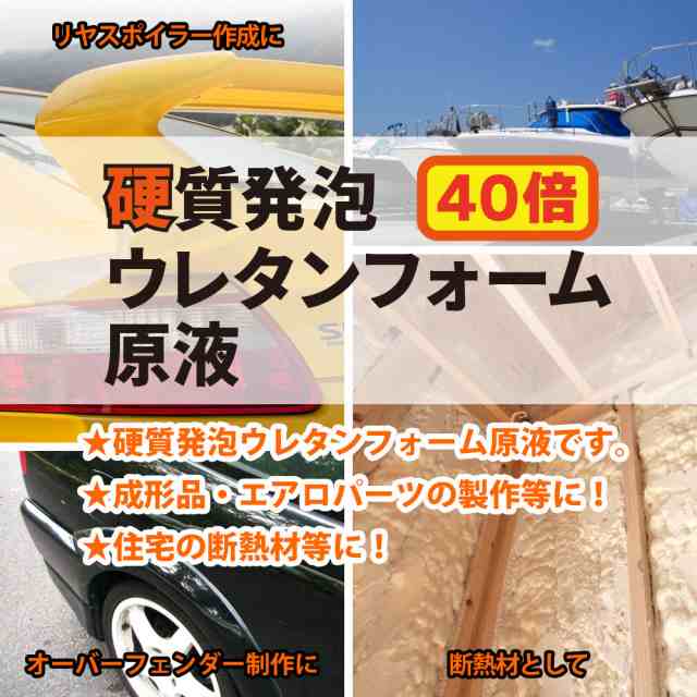 送料無料!PROST 硬質発泡ウレタンフォーム原液 40倍 8kgセット/発泡 ウレタン 成型 エアロ 40倍の通販はau PAY マーケット  PROST株式会社 au PAY マーケット－通販サイト