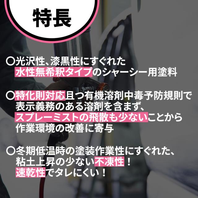 シャーシーブラックW 14kg / ロックペイント シャーシーブラックW シャーシー用塗料_2