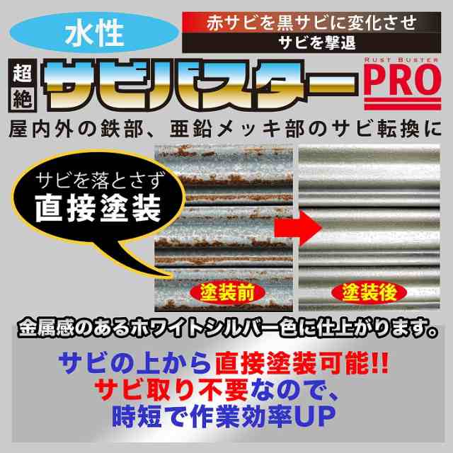 エスコ(esco) 3.6kg [水性]錆転換剤入錆止め塗料(シルバー) EA942ED-43 1個 通販