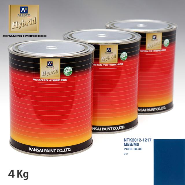関西ペイント ハイブリッド 調色 ポルシェ M5B/M0 PURE BLUE　4kg（希釈済）の通販は