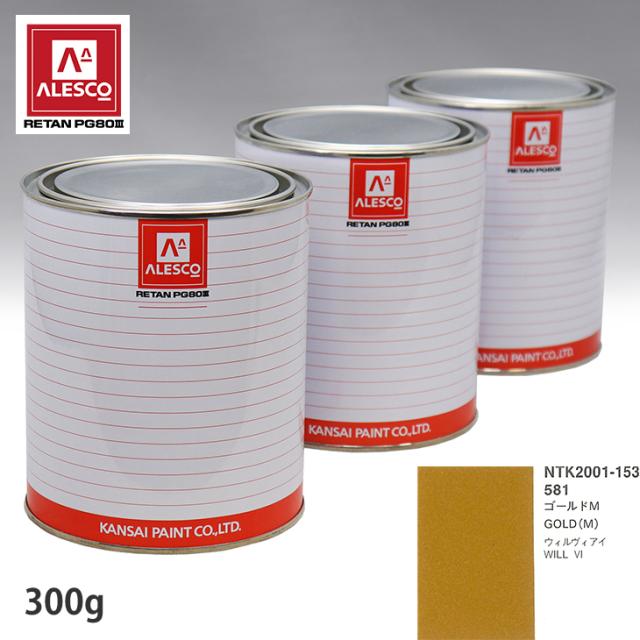 関西ペイント PG80 調色 トヨタ 581 ゴールドM 300g（原液）の通販は