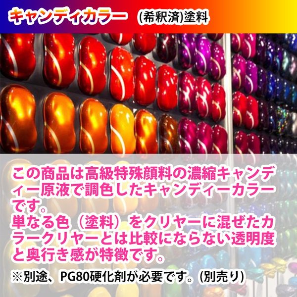 PG80 キャンディーカラー ピンク 2L /ウレタン 塗料 2液　キャンディピンク_3