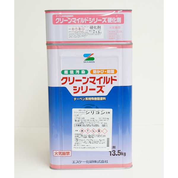 送料無料！弾性クリーンマイルドシリコン 16kgセット 白/淡彩色 エスケー化研 外壁 塗料の通販はau PAY マーケット PROST株式会社  au PAY マーケット－通販サイト