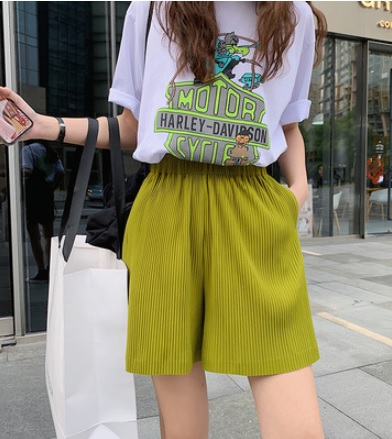 ショートパンツ らくちん 五分丈 ゆったり ブルー グリーン ピンク かっこいい 春夏 10代 代 30代 お出かけ デート 着まわし 大人女子 の通販はau Pay マーケット つらら商店