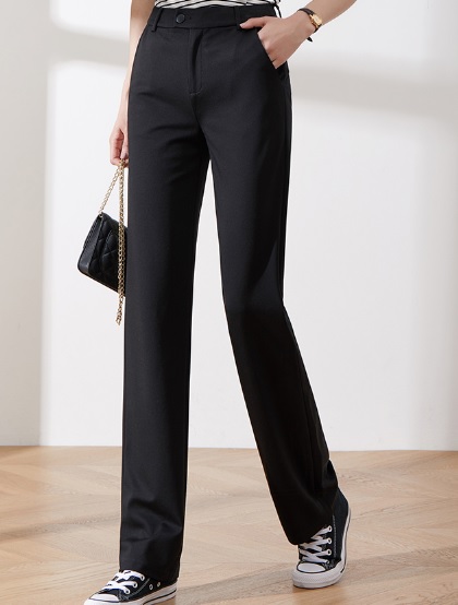 チノパンツ 美脚 楽 細見え 黒 大きいサイズ ゆったり ロング丈 秋 無地 かっこいい 10代 20代 30代 お出かけ デート 着まわし OL オフィス 仕事 大人女子 カジュアル シンプル トレンドの通販は 5,480円