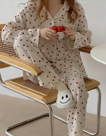 ルームウェア パジャマ 可愛い オシャレ 楽 リラックス 襟付き
