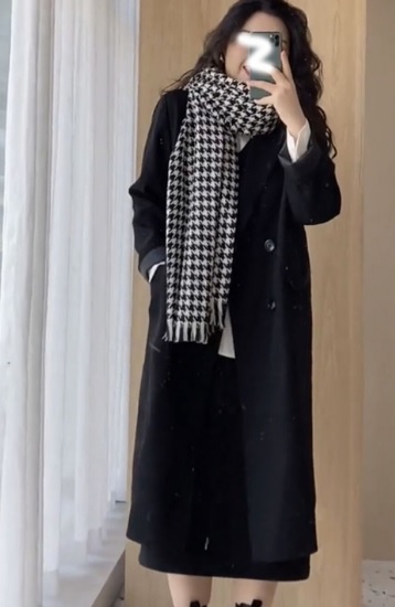 アウター チェスターコート 防寒 ロング丈 黒 大きいサイズ 秋冬 無地 長袖 10代 20代 30代 お出かけ デート 通勤 通学 OL 仕事 シンプル トレンド 大人女子 可愛い かっこいい クール カジュアル 暖かいの通販は