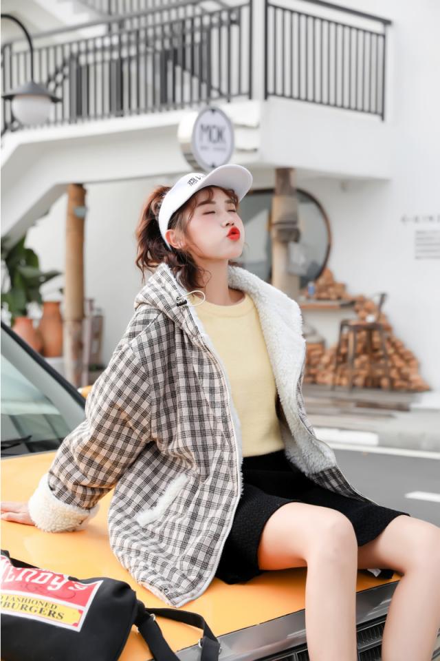 リバーシブル ボアジャケット ブルゾン アウター ミディアム丈 防寒 あったか 大人可愛い ガーリー カジュアル 韓国ファッション トレンの通販はau Pay マーケット つらら商店