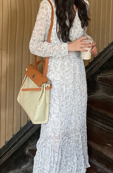 セットアップ アウター ブルゾン シフォンワンピース ロング丈 長袖 ウール あったか カジュアル 秋冬 花柄 ロング丈 白 ブルー 10代 の通販はau Pay マーケット つらら商店