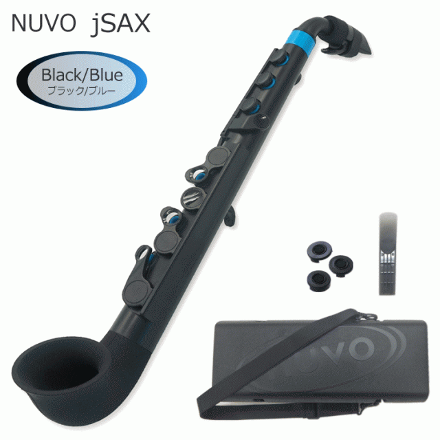 刺繍サービス バッティング手袋 nuvo NUVO ｊSax ブラック/ブルー (ヌーボ ジェイサックス) N520JBBL/ C管 サックス 