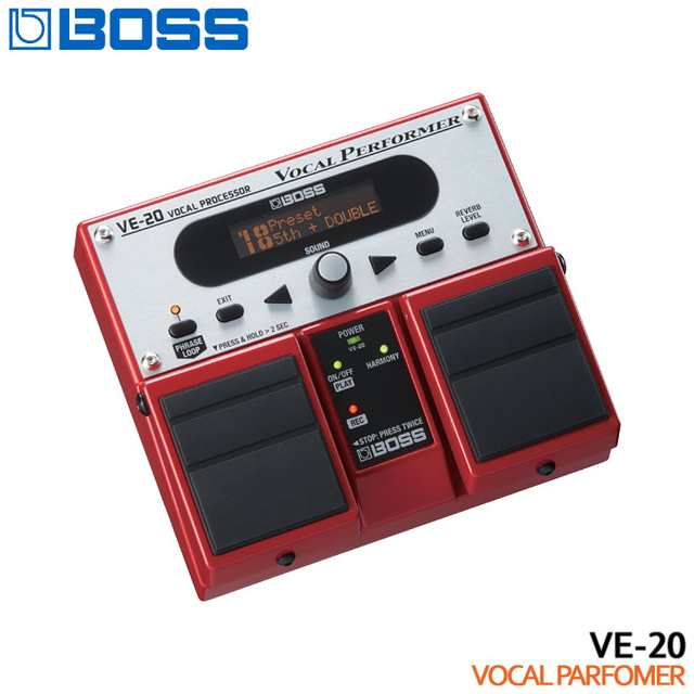 最も BOSS ボーカルパフォーマー VE-20 ボスエフェクター ツインペダル