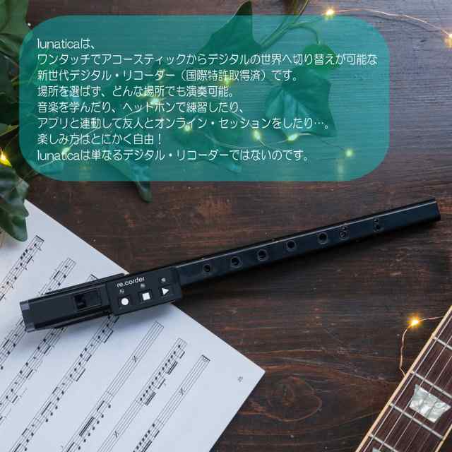 ARTinoise lunatica（ルナティカ） ブラック 電子リコーダー/ウインドシンセ アルティノイズの通販はau PAY マーケット  楽器のことならメリーネット au PAY マーケット－通販サイト