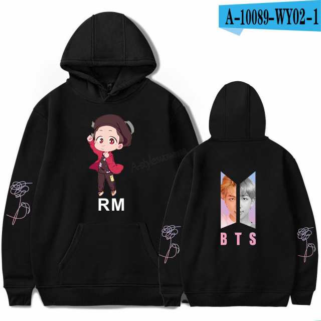 パーカー Rm 応援グッズ レディース韓流ファッション Bts服 キャラクター フード付き 防風保温の通販はau Pay マーケット A Style