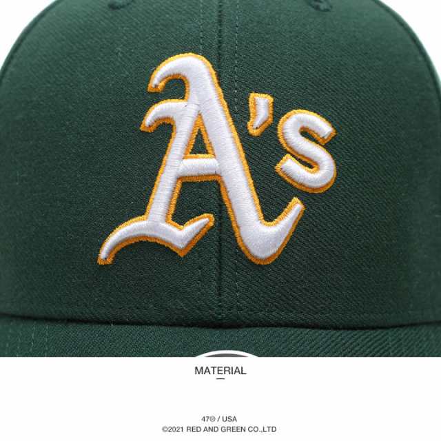 47 キャップ アスレチックス メンズ レディース 全2色 MLB オークランドアスレチックス 47brand フォーティセブン MVP 帽子 cap  ローキ