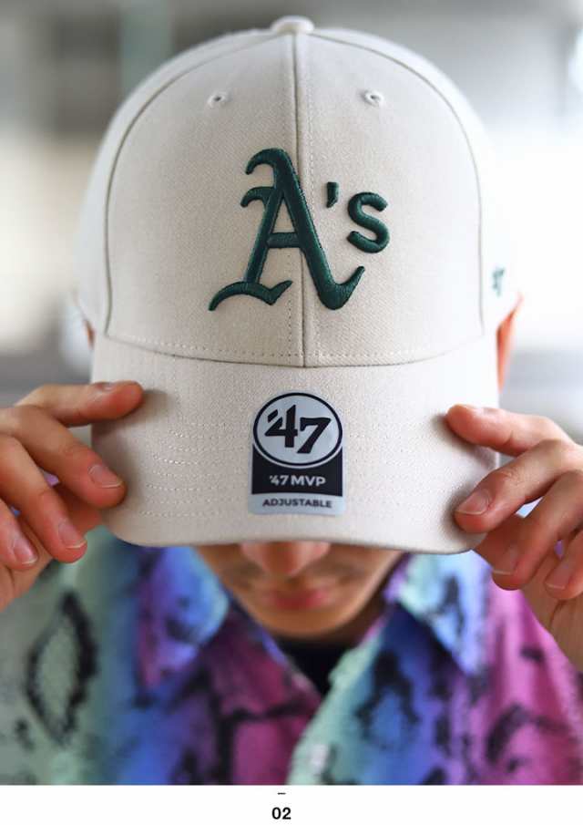 47 キャップ アスレチックス メンズ レディース 全2色 MLB オークランドアスレチックス 47brand フォーティセブン MVP 帽子 cap  ローキ