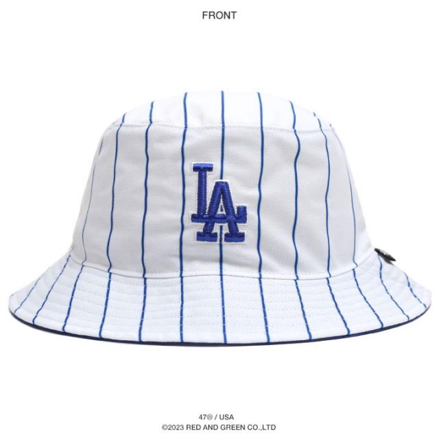 ドジャース 公式 LA ハット キャップ 白 コーデ 47 バケット
