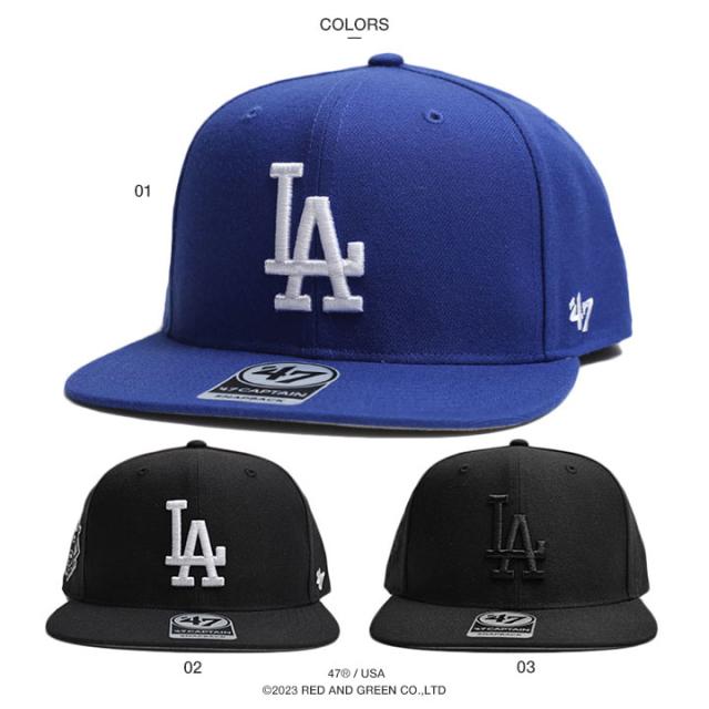 MLB公式 ドジャース　LAロゴ フリース上下セット　 青 47Brand 47 キャップ ドジャース MLB Dodgers LA ロゴ 47brand