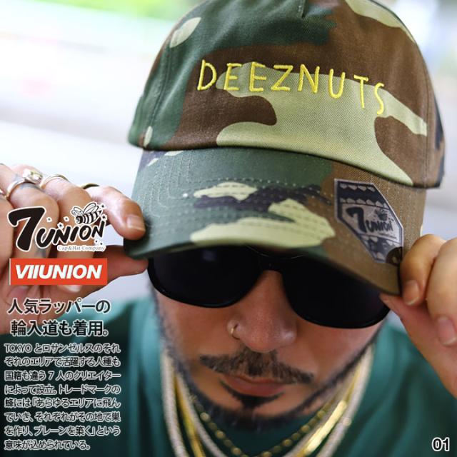 7union キャップ メンズ 緑/白 セブンユニオン 帽子 cap ローキャップ 浅め ベースボールキャップ おしゃれ Deez Nuts ピーナッツ ロゴ 刺繍 ぼうし 迷彩柄 アメカジ サーフ スケボー b系 ヒップホップ ファッション ストリート系 新作 IPVW-120の通販は 5,345円