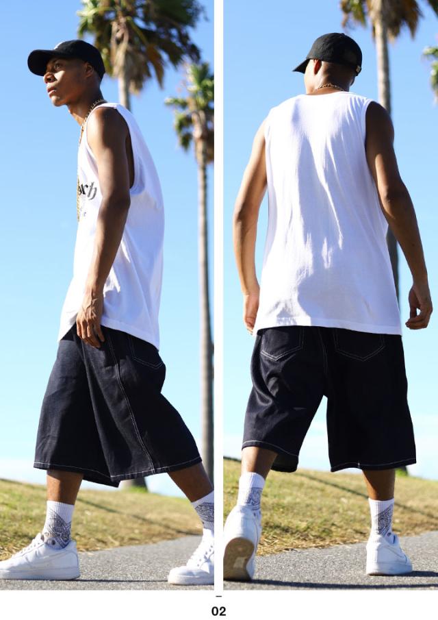 ACE FLAG 上下セット ノースリーブ ブランド ハーフパンツ 上下 メンズ