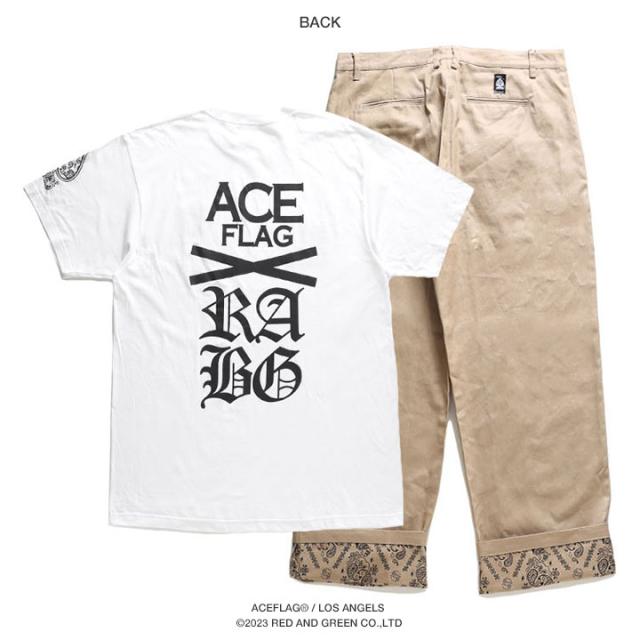50%OFF】ACE FLAG 上下セット 半袖 Tシャツ チノパン ロングパンツ