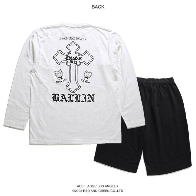 ACE FLAG 上下セット 長袖 ロンT スウェット ハーフパンツ メンズ 全2