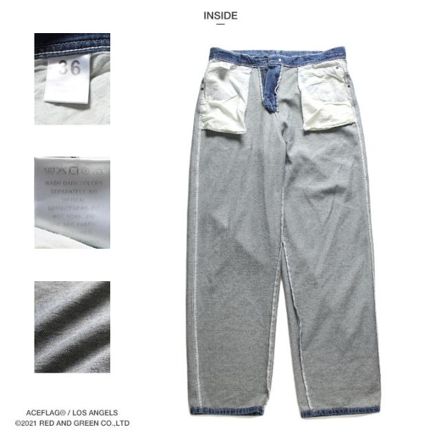ACE FLAG 上下セット 長袖 ブランド ロンT デニム ロングパンツ メンズ 全2種 大きいサイズ エースフラッグ セットアップ Compton コンプトン ペイズリー 柄 b系 ストリート系 ハイ 新作 AF-SE-LT-030_13