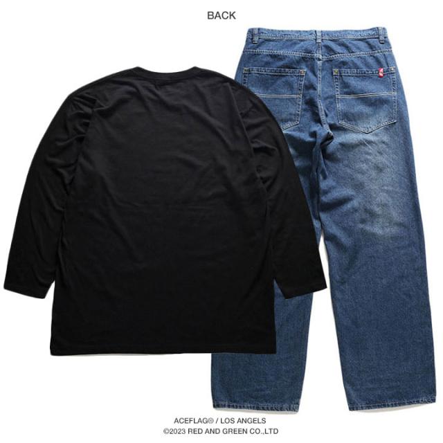 ACE FLAG 上下セット 長袖 ブランド ロンT デニム ロングパンツ メンズ 全2種 大きいサイズ エースフラッグ セットアップ Compton コンプトン ペイズリー 柄 b系 ストリート系 ハイ 新作 AF-SE-LT-030_10