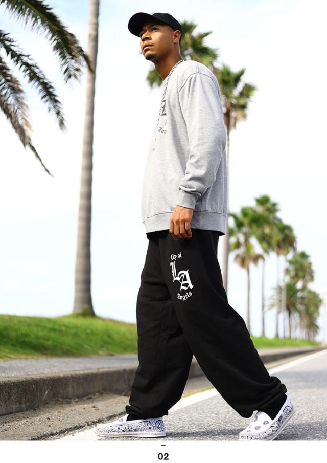 ACE FLAG 上下セット 長袖 ブランド スケボー メンズ 黒/グレー 大きい