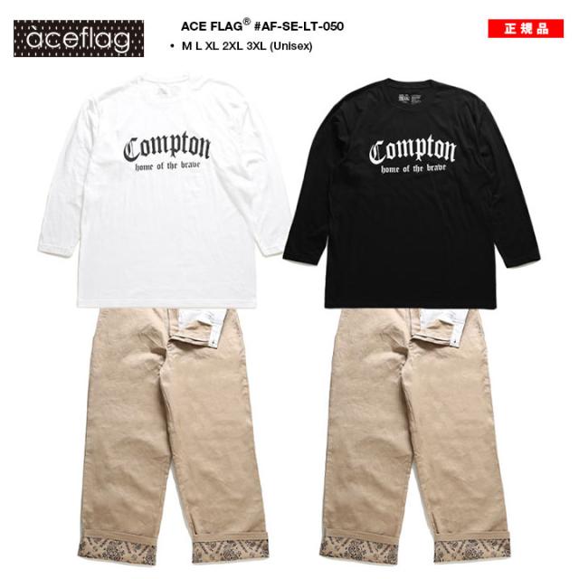 ACE FLAG 上下セット 長袖 ロンT チノパン ロングパンツ セットアップ